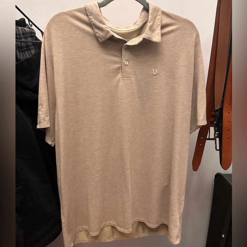 Men’s Vuori Cream Polo XL